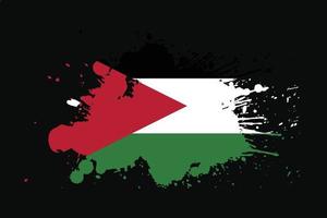 drapeau de la jordanie avec un design effet grunge vecteur