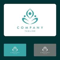 lotus, yoga, spa et wellnes logo set vector icon illustration designs