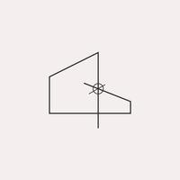 icône du logo de construction de bâtiments architecte minimaliste vecteur