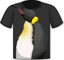 devant du t-shirt avec modèle de pingouin vecteur