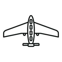 drone aérien vue icône contour vecteur. intelligent numérique carte vecteur