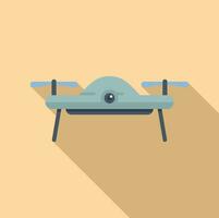 terre drone vue icône plat vecteur. carte technologie vecteur