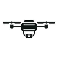moderne espion drone icône Facile vecteur. aérien sécurise vecteur