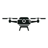 Accueil drone véhicule icône Facile vecteur. vidéo aérien vecteur