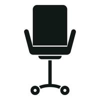 intelligent Bureau chaise icône Facile vecteur. minimal en ligne vecteur