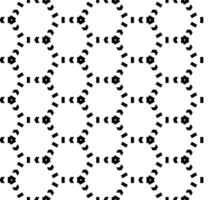 motif abstrait sans couture noir et blanc. arrière-plan et toile de fond. conception ornementale en niveaux de gris. ornements en mosaïque. illustration graphique vectorielle. vecteur