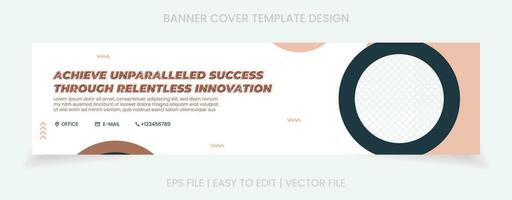 affaires bannière entreprise couverture social médias modèle conception vecteur