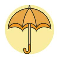 parapluie pluie protection icône vecteur illustration