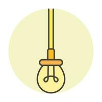 lampe ampoule. électricité ampoule icône vecteur illustration