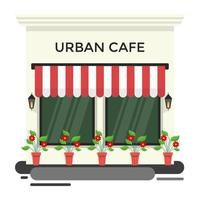 concepts de café urbain vecteur