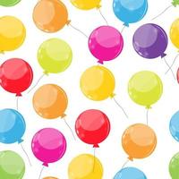 Ballons brillants couleur seamles pattern background vector illustration