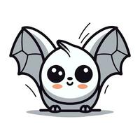 mignonne chauve souris dessin animé mascotte personnage conception vecteur illustration.