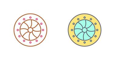 icône de vecteur de diaphragme optique unique