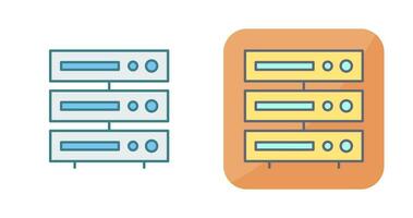 icône de vecteur de serveur unique