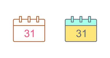 icône de vecteur de calendrier unique