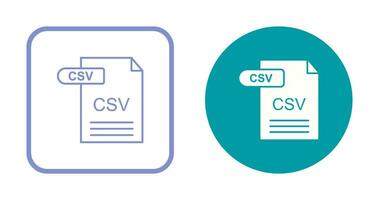 icône de vecteur csv