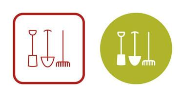 icône de vecteur d'outils de jardinage