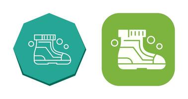 icône de vecteur de chaussures de ski