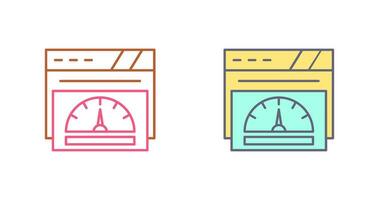 icône de vecteur de compteur de vitesse