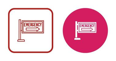 icône de vecteur de signe d'urgence