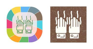 icône de vecteur de mains malodorantes