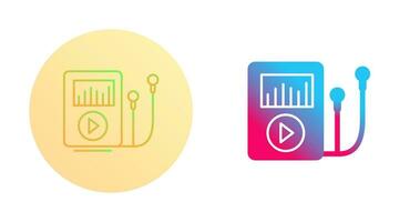 icône de vecteur de lecteur de musique