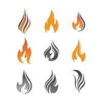 images de logo de feu vecteur