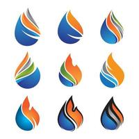 images du logo du pétrole et du gaz vecteur