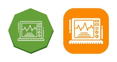 icône de vecteur de moniteur ekg