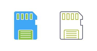 icône de vecteur de carte mémoire