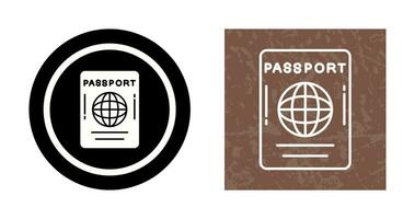 icône de vecteur de passeport