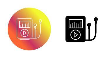 icône de vecteur de lecteur de musique