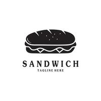 sandwich logo modèle avec vecteur concept