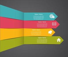 modèles d'infographie pour l'illustration vectorielle d'affaires. vecteur