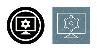 icône de vecteur de paramètres d'ordinateur