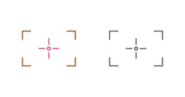 icône de vecteur de mise au point unique