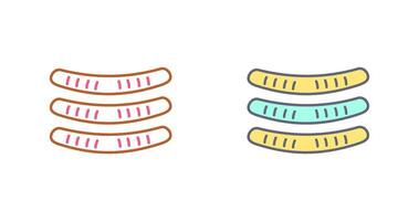 icône de vecteur de saucisses