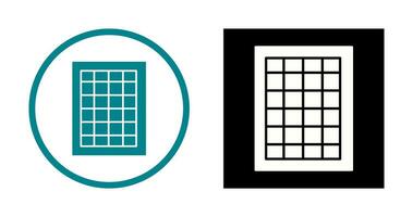 table des taux vecteur icône