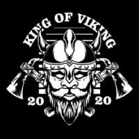 vecteur viking noir et blanc