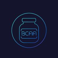 icône linéaire de vecteur bcaa