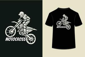 motocross vecteur T-shirt conception.