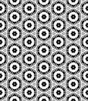 motif abstrait sans couture noir et blanc. arrière-plan et toile de fond. conception ornementale en niveaux de gris. vecteur