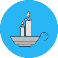 icône de bougies de vecteur