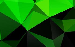 modèle triangulaire brillant de vecteur vert clair.