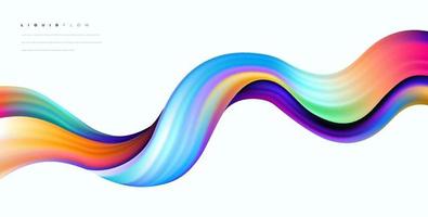 flux de couleur liquide abstrait vecteur