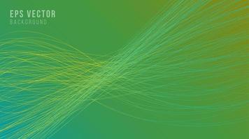 lignes ondulées dégradé vert abstrait vecteur eps modifiable