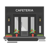 concepts de cafétéria à la mode vecteur