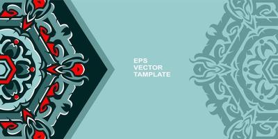 conception de mandala vectoriel, pour vos différents types de besoins publicitaires vecteur