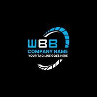 wbb lettre logo vecteur conception, wbb Facile et moderne logo. wbb luxueux alphabet conception