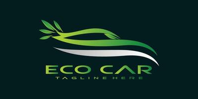 éco voiture logo conception vecteur avec Créatif concept prime vecteur